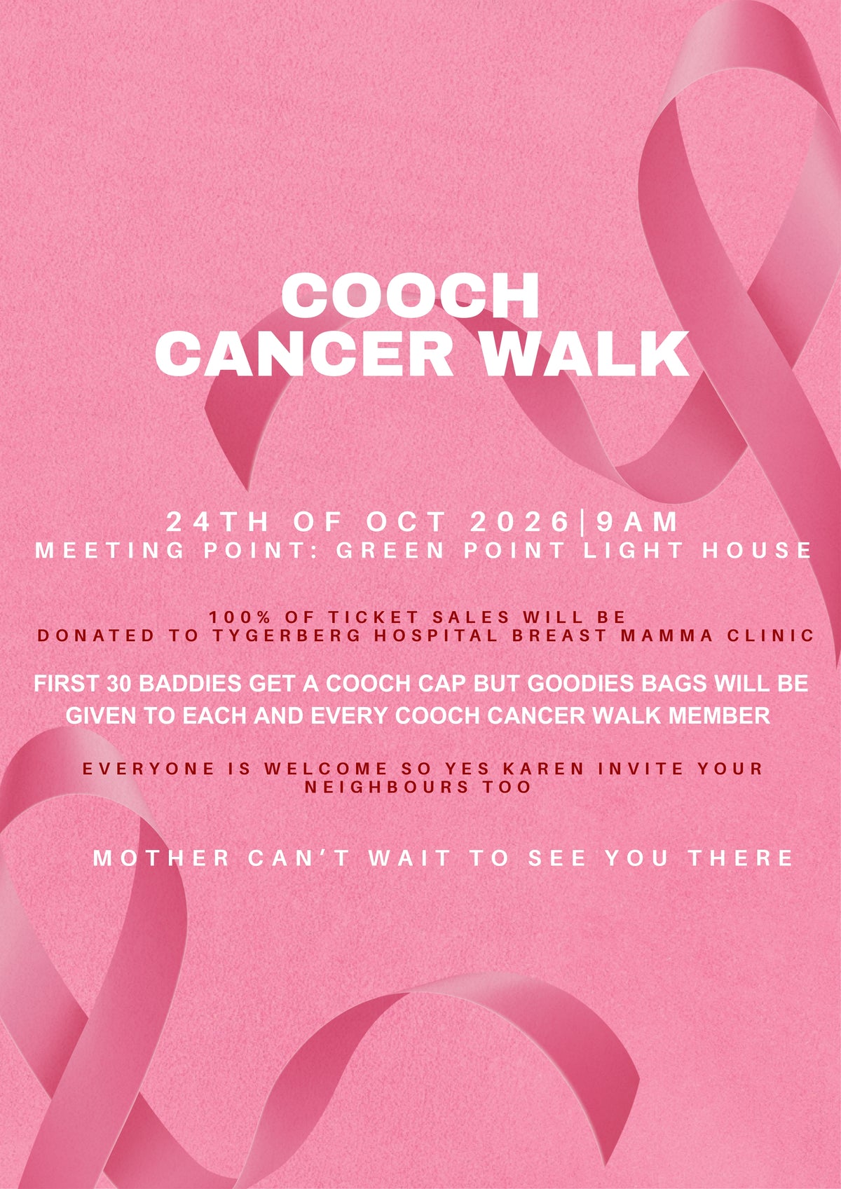 Cooch Cancer Walk